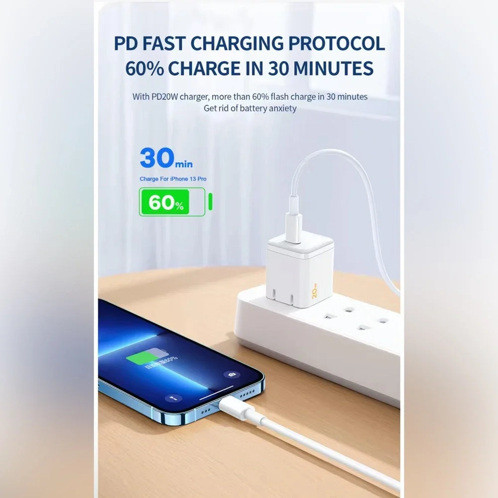 PD/USB Fast Charging Cable IPhone 15 14 13 12 11 Pro Max USB XR X XS 8 7 Wire